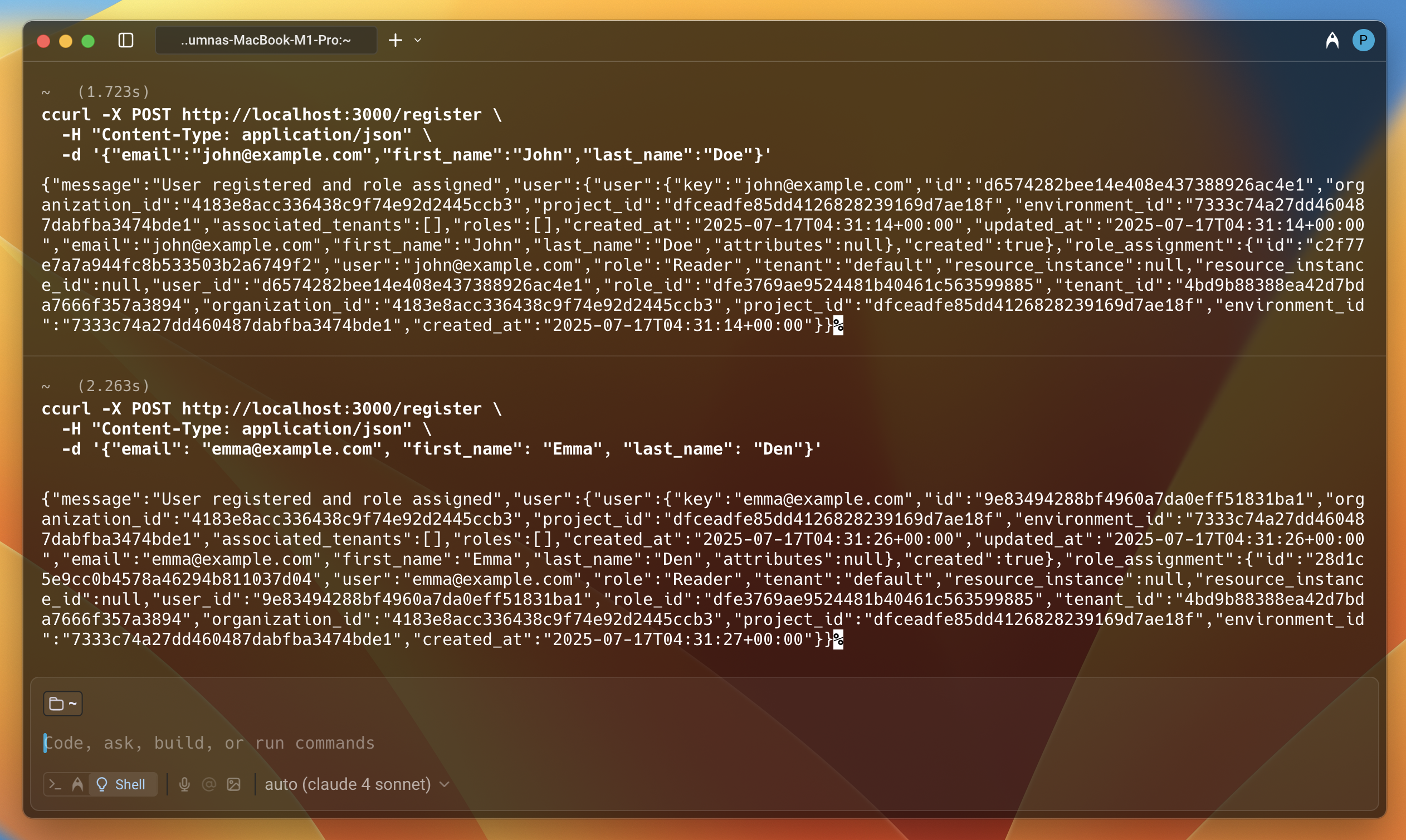 curl create user